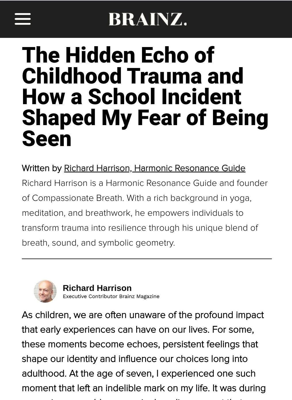 The Hidden Echo of Childhood Trauma